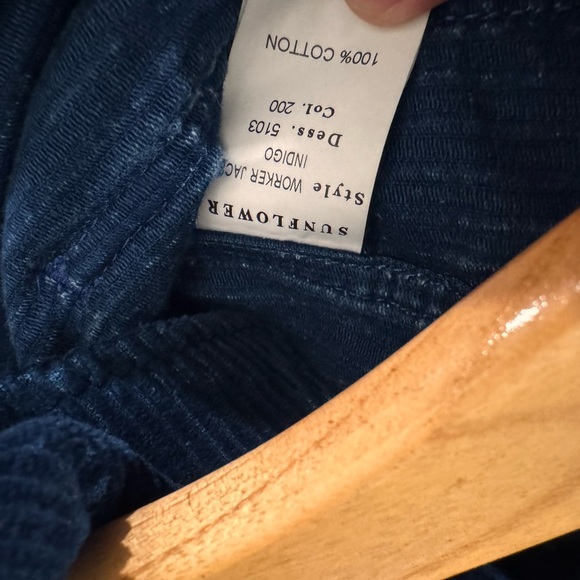 Corduroy Jacket in Navy Blue - Picture 5 of 5